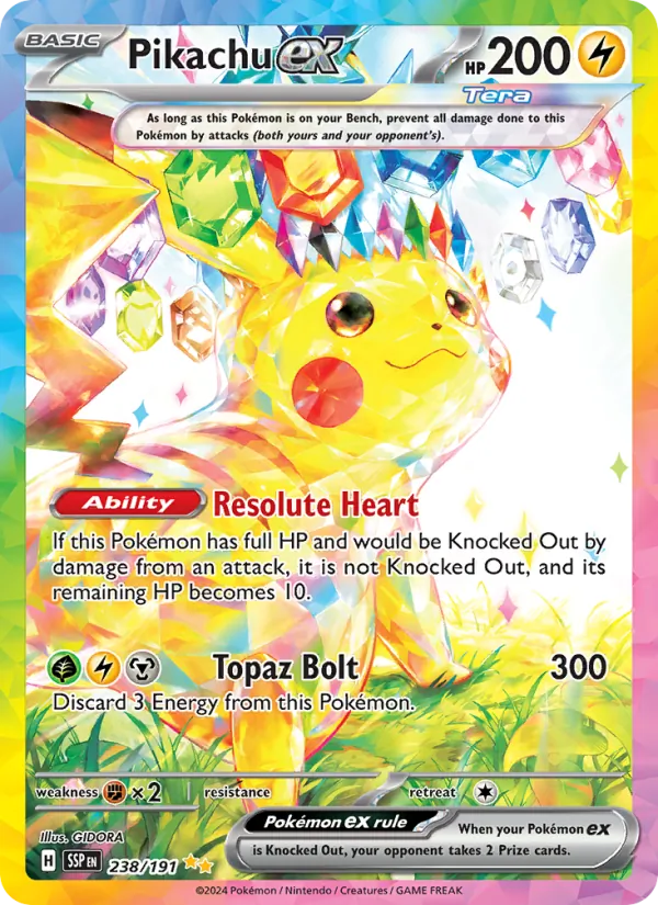Pikachu ex · Surging Sparks #238